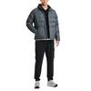 Under Armour Solid Color Zipper Design Stand Collar Down Jacket Men Jackets Gray 1342702-012