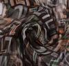 [BYSIFA] New Coffee Letter Silk Scarf Hijabs  Women Long Scarves Autumn Ladies Pure Silk Scarves Fashion Brand Neck Scarves