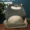 3 In1 Stuffed Hand Warmer Bag Cartoon Animal Pillow Blanket Cute Cushion Blanket Home Car Travel Pillow for Children Girl Gift
