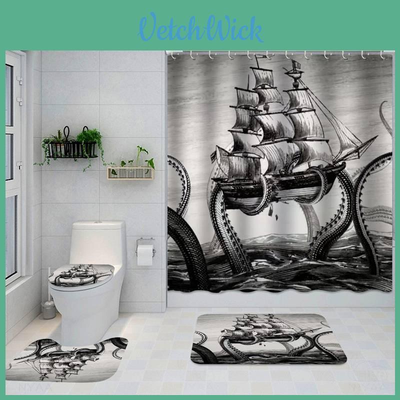 Banyo Dekorasyonu İçin Özel Logolu ve Desenli Polyester Duş Perdesi