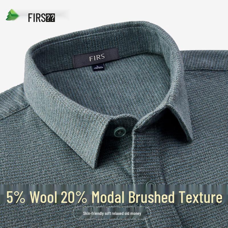FIRS Men s Brushed Long Sleeve Casual Shirt L