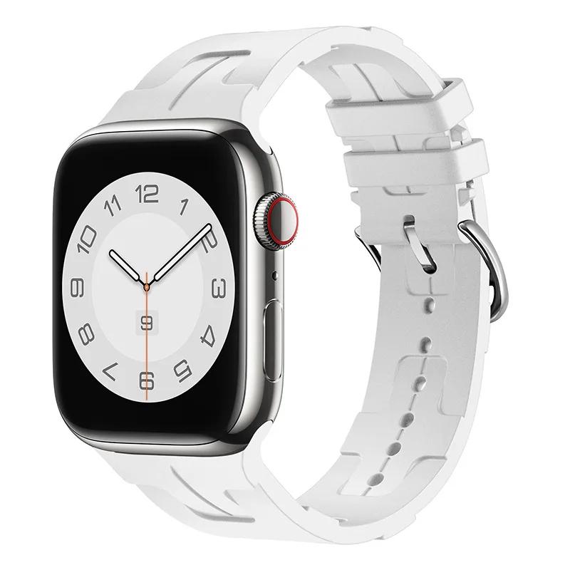 Silikonarmband für Apple Watch Band 46mm 42mm 45mm 41mm 49mm 44mm 40mm Weiches Armband iWatch Serie 10 Ultra 9 8 7 6 5 SE 4 Armband