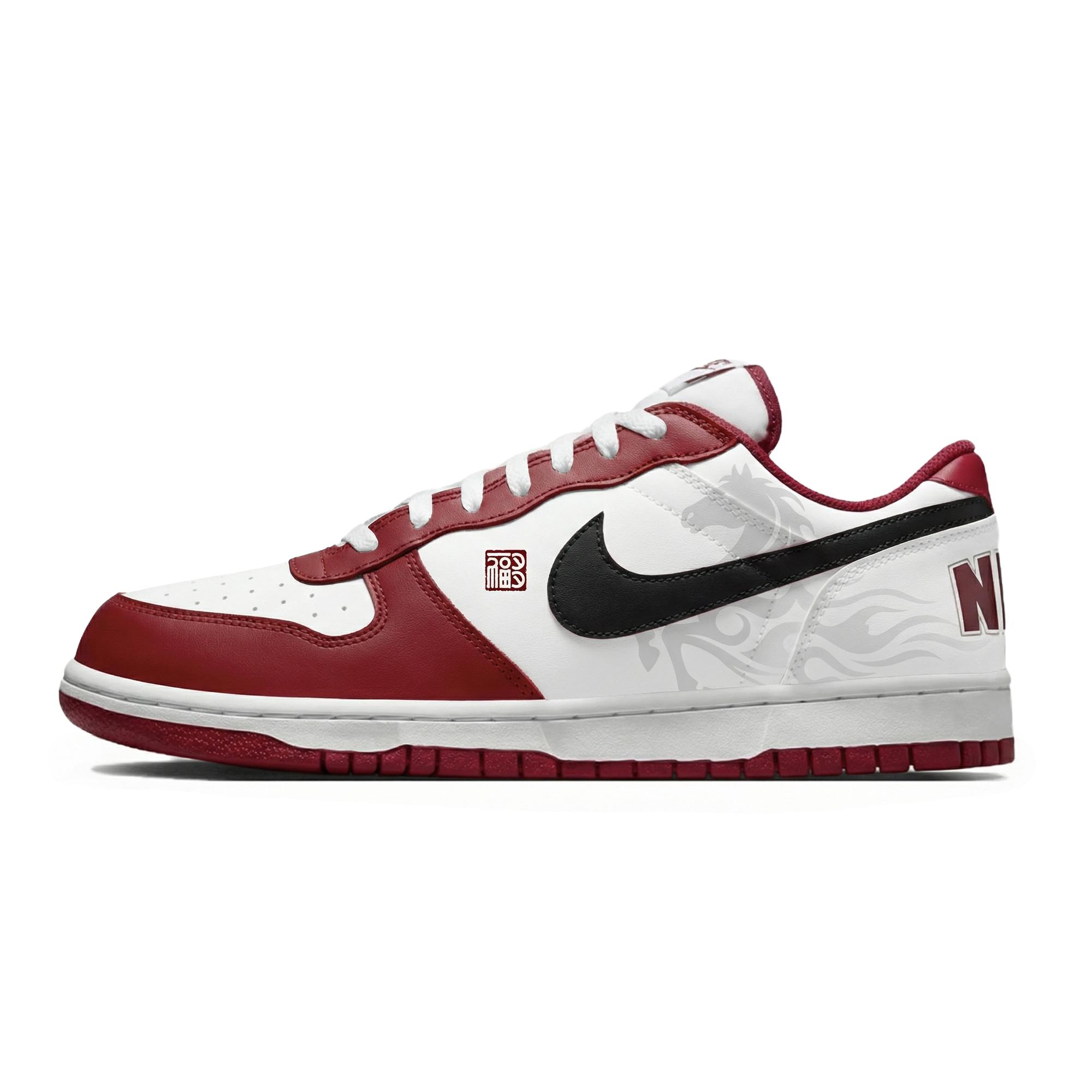 Nike Big Skateboard Shoes Men s Low top White 355152-150(Team778-) 40.5