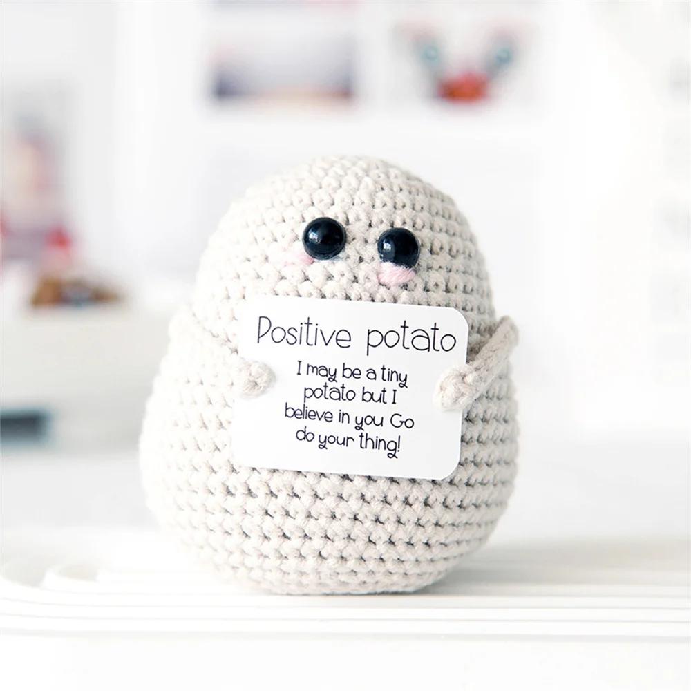 

Pure Hand-woven Positive Energy Lovely Potato Doll New Product Handmade Potato Home Room Decoration Christmas Gift