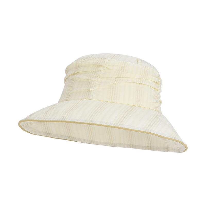 Summer Pleated Sun Hat Women's Big Brim Fisherman Hat Outdoor Travel Sun Hat