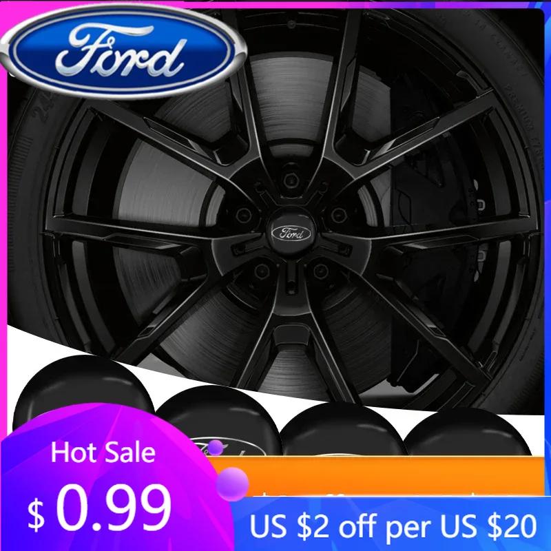 Nowa Naklejka na Samochód 2026 Ford Nowy 2025 Gorąca 4 szt. Naklejka na Koło Samochodowe Logo Dekal na Felgę Dla Ford Kuga Focus Fiesta Ecospor