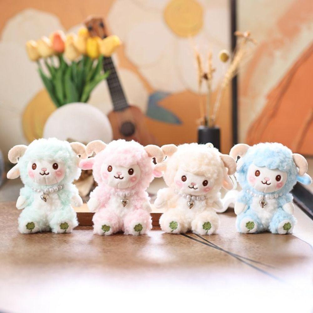 PP Cotton Little Sheep Plush Keychain Soft Sheep Plush Keyring  Birthday Gift