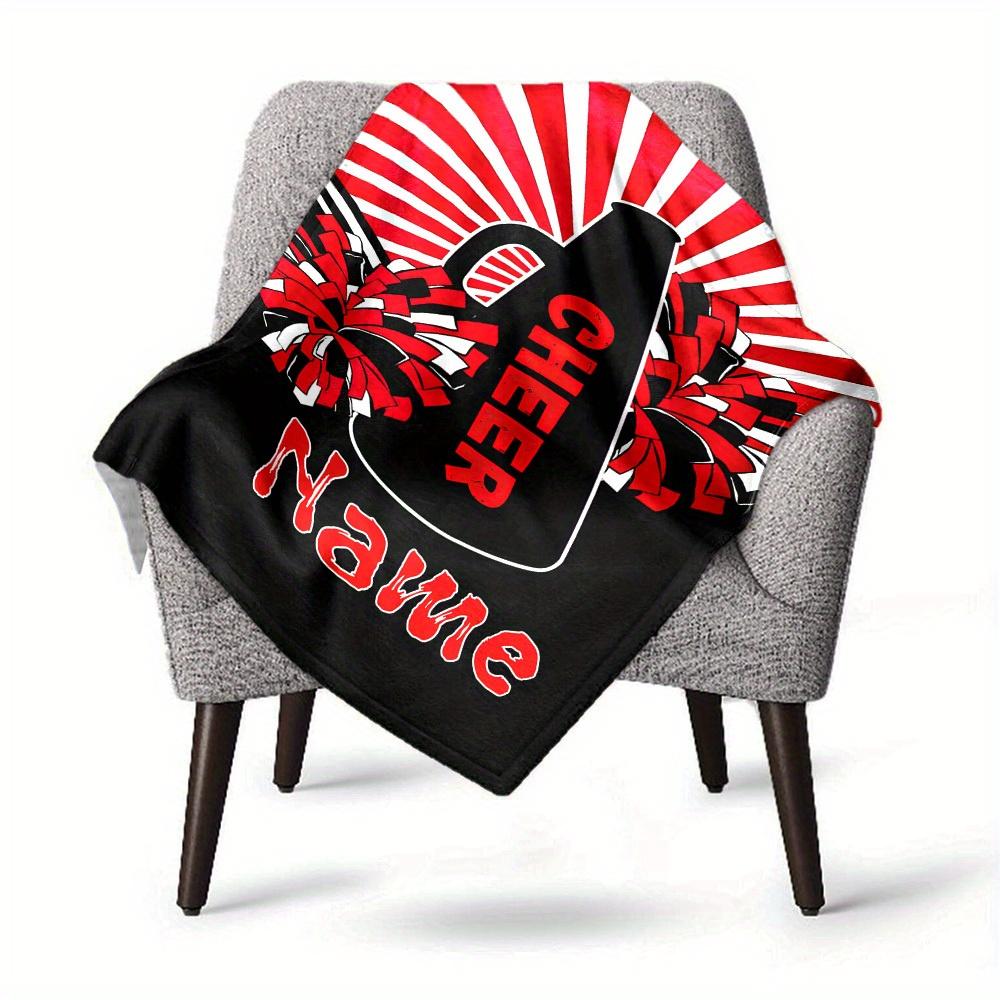 Cheerleading Megaphone Home Customize Your Name Blankets Comfortable Soft Lightweight Allseason Multipurpose Blanket For Picnics Sofas Offices Beds