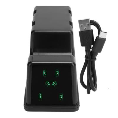 5 viename daugiafunkcis ABS įkrovimo stovas su skaitmeniniu ekranu, skirtas NS Pro valdikliui/JoyPad