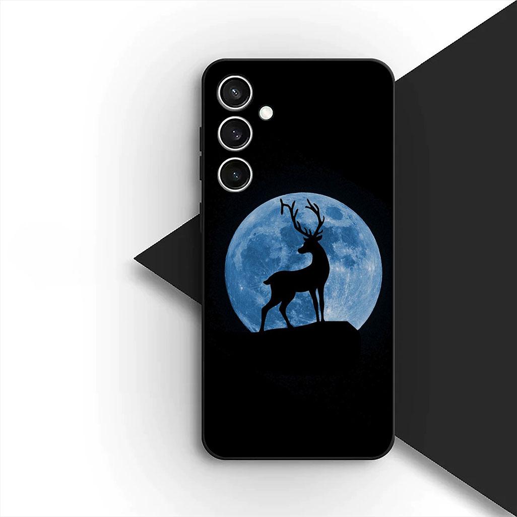 

Cover for Samsung Galaxy A35 A36 A55 A26 A05 A06 A14 A50 A51 A53 A54 A12 A13 A23 Casing Phone Case Forest Deer Hunting buck Galaxy A12