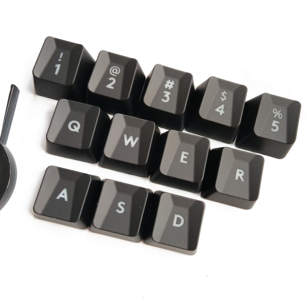 Backlit Keyboard Keycaps for G413 G613 G910 G810 G310 12 Pieces for Key Cap Mechanical Gaming Keyboard for Key Caps