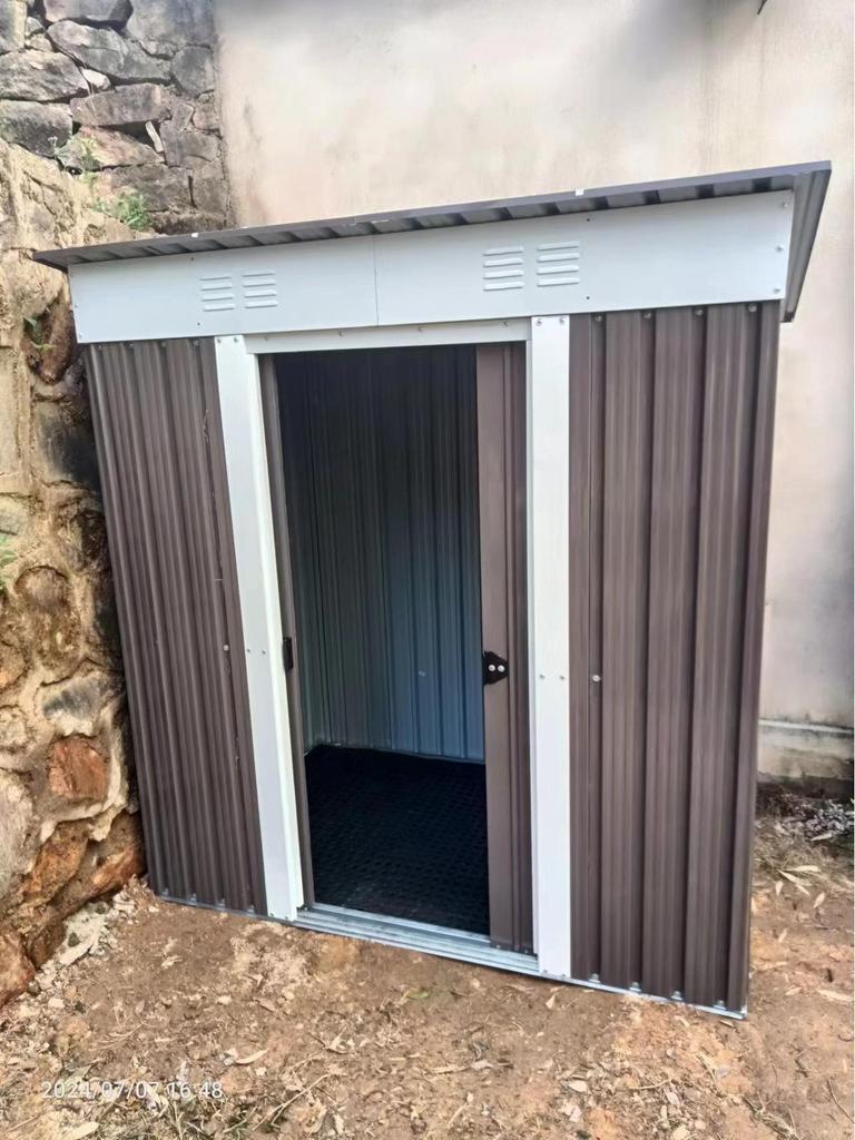 Rainproof Steel Storage Shed with Lock for Garden Tools and Sundries