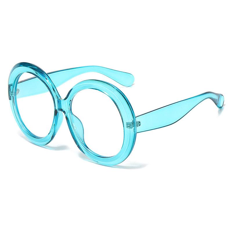 SHAUNA Vintage Oversized Round Women Sunglasses Fashion Double Color Gradient Shades UV400 Men Trending Punk Sun Glasses