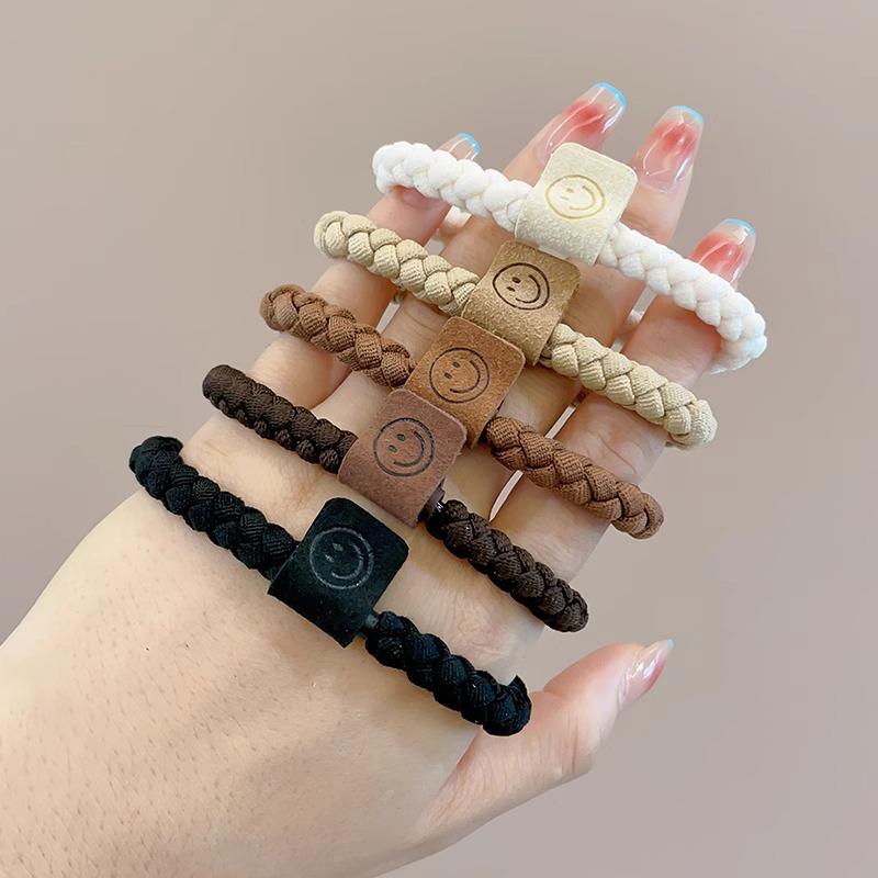 Kleiner Bär Hochelastisches Kaffee-Haargummi für Frauen und Mädchen - Langlebig, Schlicht und Elegant