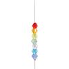 Hanging Crystal Wind Chime Pendant DIY Crafts Rainbow Catcher  Window Garden Ornaments