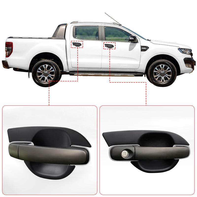Door Handles Bowl erts Cover Protector Door Handle Cover for Ford Ranger 2012- T6 T7 SPORT XL XLT XLS  Wildtrak Limited
