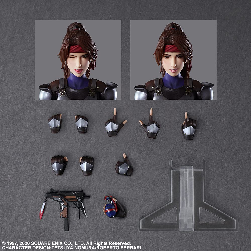 Final Fantasy VII Remake PLAY ARTS Kai Cloud Bike SET PVC malovaná pohyblivá figurka Jesse a