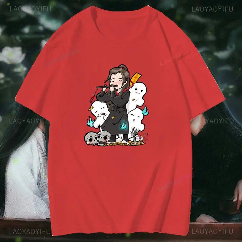 Mo Dao Zu Shi The Untamed Lan WangJi Wei Wu Xian Printed T-shirts Women Graphic Tees Shirts fo