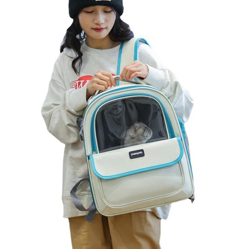 Pet Carrier Backpack Going Out Large Cat Backpack Transparent Space Capsule Breathable Portable Bag Backpack Cat Dog Supplies