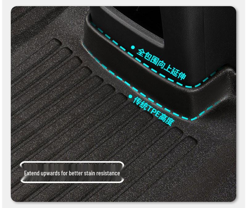 Compatible TPE Floor Mats for 26 BYD Song L DMI Models – Full Coverage, Custom EV Car Accessories