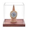 Large Championship Rings Holder Clear Acrylic Display Case Protective Wood Base Storage Rack for Baseball Rings