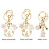 Charm Keychains Bag Pendant Rabbit Key Chains Cartoon Cherry Blossom