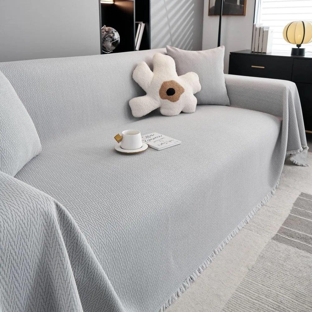 Throw Blankets for Living Room Couple Position Modern Solid Color Waterproof Camping Picnic Blanket Cover Nordic Sofa Cover Mat