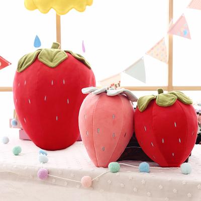 Kreatives Plüschtier Simulation Erdbeere Weiche Baumwolle Niedliches Fruchtkissen Kissen Stofftiere Geschenke Für Kinder Mädchen