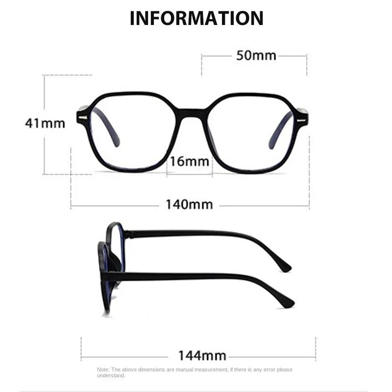 New Blue Light Blocking Glasses Women Men Square Eyeglasses Frame Anti Blue Ray Computer Game Glasses
