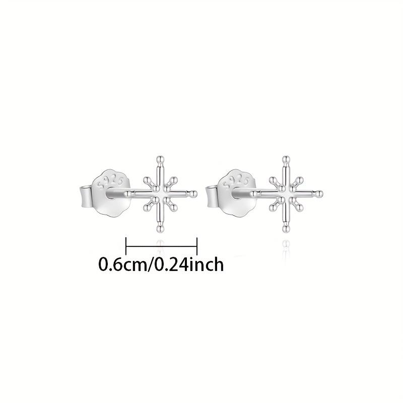 1PAIR women's fashion stud earrings, octagonal star stud earrings, simple, small and versatile, suitable for gift-giving daily vacation wear