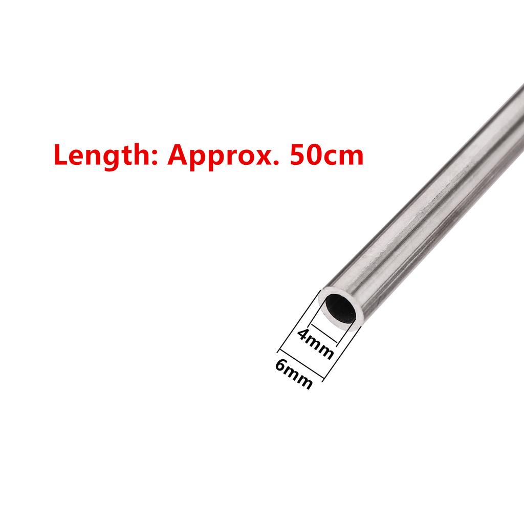 1 Stück Hochdruck 304 Edelstahl Runde Kappe Nahtloses Gerades Rohr 4x6mm 7x9mm 7.5x9.52mm 50cm Länge