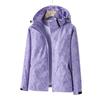 Women's Outdoor Sports Breathable Camouflage Jacket Coat Windproof Waterproof Thin Coat Top Jacket  Plus size 4XL