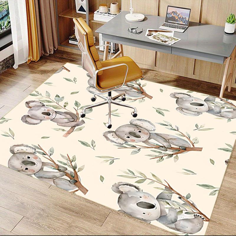 1PC Koala Leaves Anti-slip Carpet, Suitable for Office, Bedroomand Playrooms. It Can Also Be Used As a Sofa Footrest cover-W43