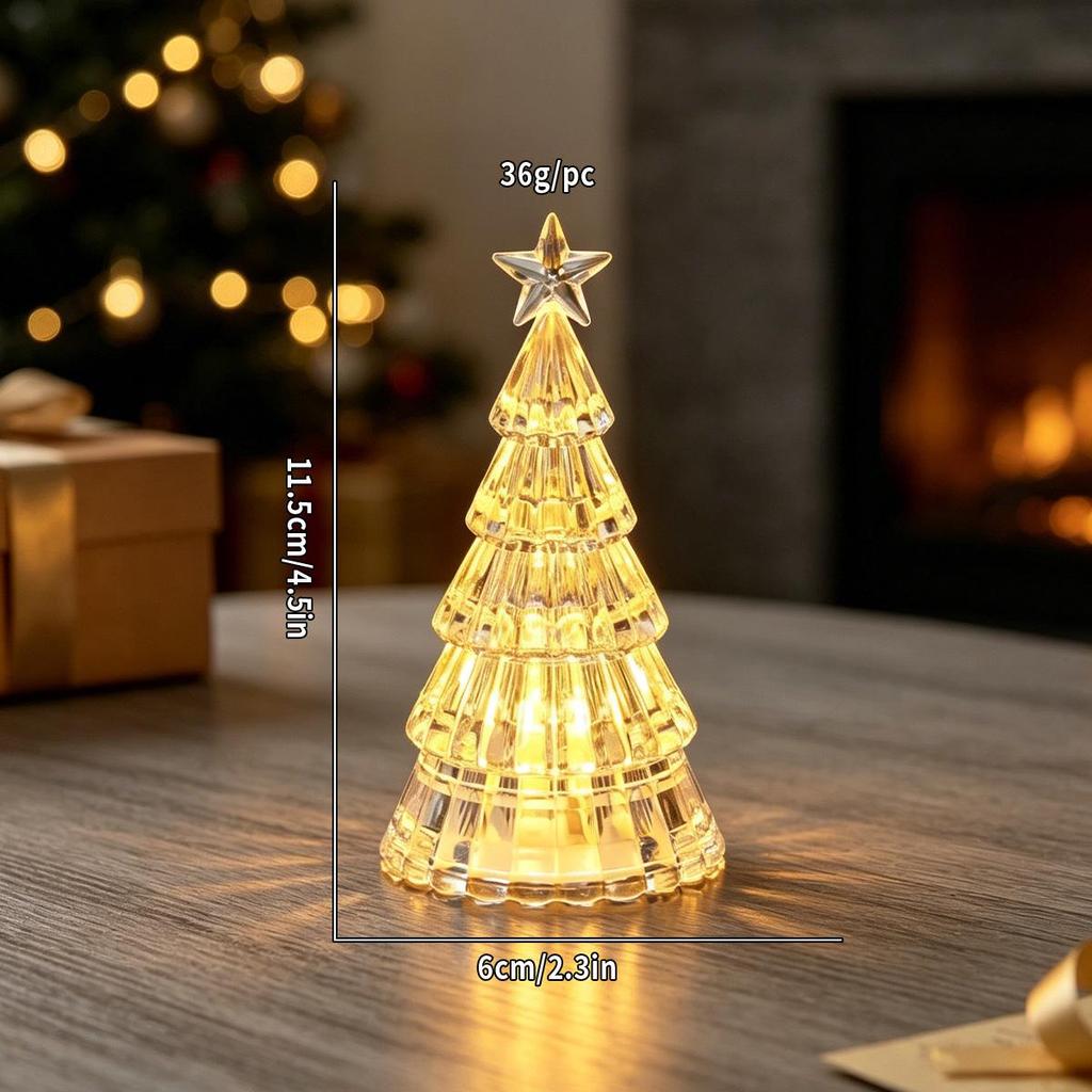 Christmas Crystal Tree Night Light - Children's Gift & Holiday Decoration