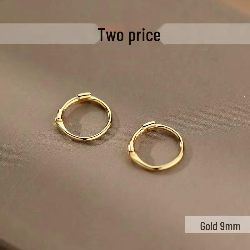 2023 New 925 Sterling Silver Hoop Earrings - Women's Circle Cartilage Studs, Summer Style
