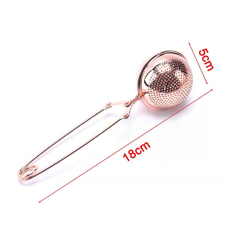 1PC Stainless Steel Tea Infuser Sphere Tea Strainer with Handle Spice Filter Tea Ball for Brewing Loose Leaf Tea