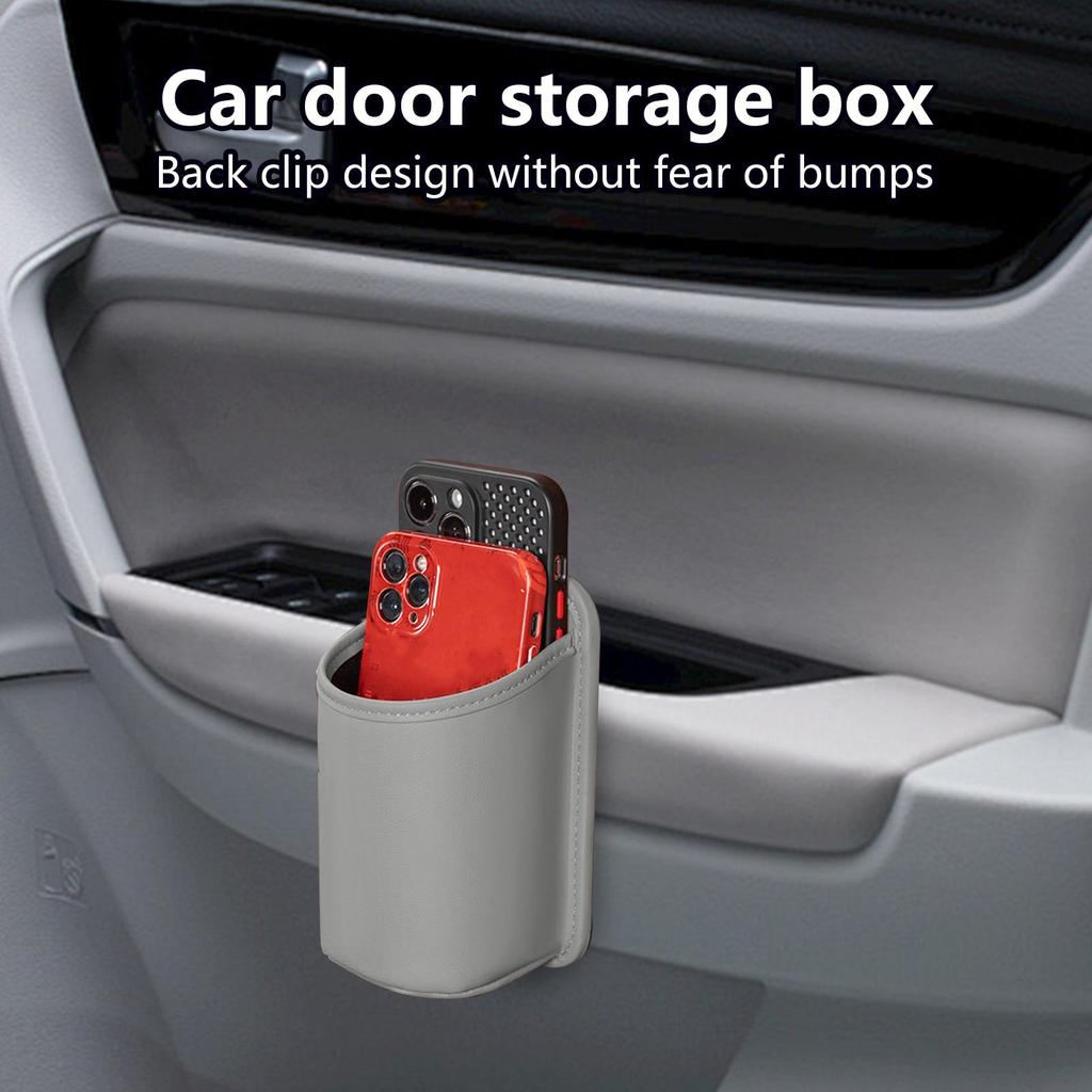 Drink Holder for Car PU Backseat Cup Holder Anti-Spill Space-Saving Vehicle Organization for Drink Bottles Keys Small Sundries