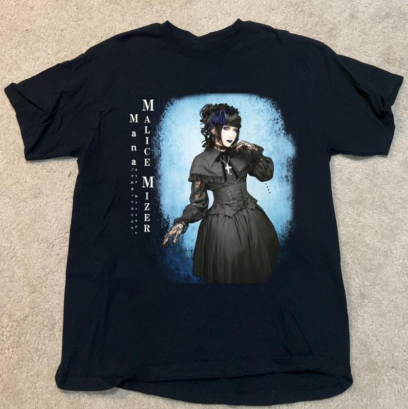 Vtg Malice Mizer Band Heavy Cotton Black All Size Unisex Shirt DI062 Unisex T-Shirt XXXL
