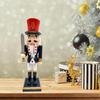 King Soldier Shape Figurine Wood Decorations for Office Unique Desktops Ornament