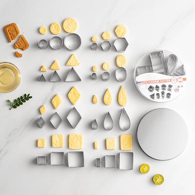 24 teile/satz Geometrische Form Ausstechformen Mini Quadratisch Rund Oval Edelstahl Keramik DIY Handwerk Schmuck Formen Backen Liefert