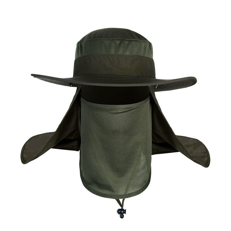 Fishing Flap Caps Men Sun Protection Summer Quick-drying Bucket Hat Outdoor Face Wide Brim Women Bucket Hat For Fishing Climbing