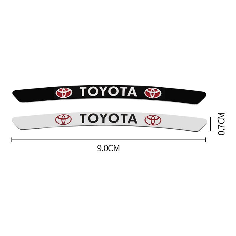 4Pcs Aluminum Car Wheel Hub Badge Sticker Tire Rim Decor Decal for Toyota Trd Corolla Camry RAV4 CHR Yaris Prius Prado Auris Avensis