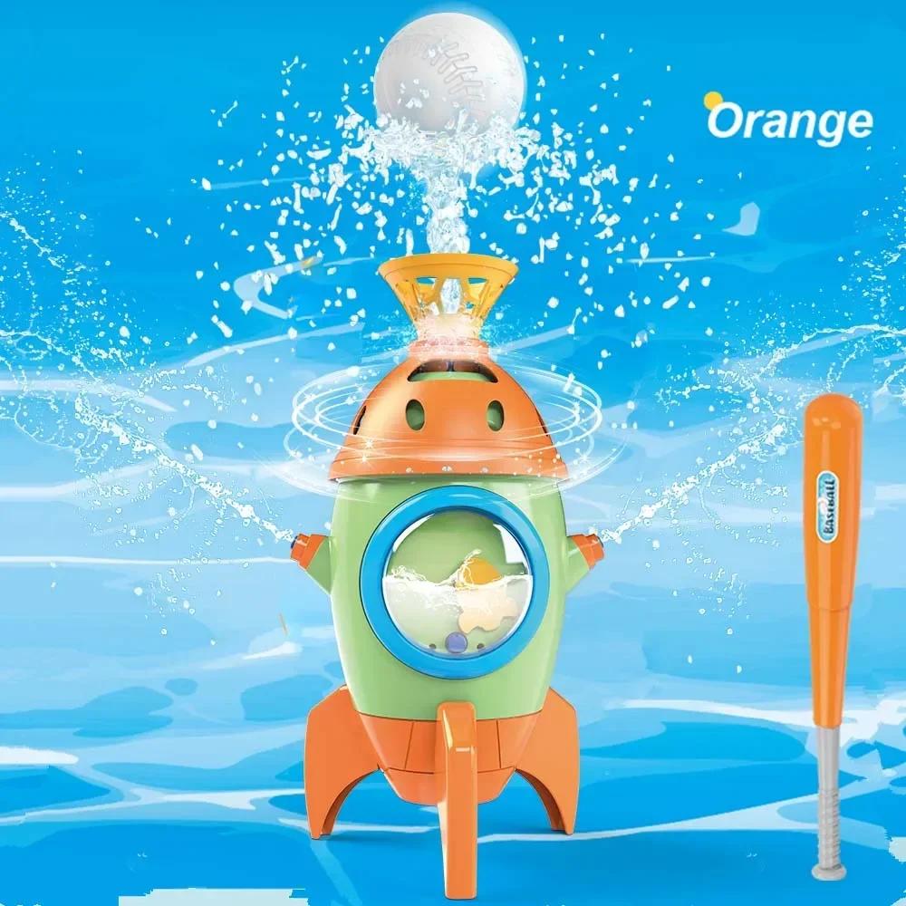 

2 в 1 Водяная струя Запуск Бейсбольного мяча Детские игрушки Одна кнопка На открытом воздухе Мяч-опрыскиватель Игрушка Газонная Вода Бассейн Мальчик Играющая игра