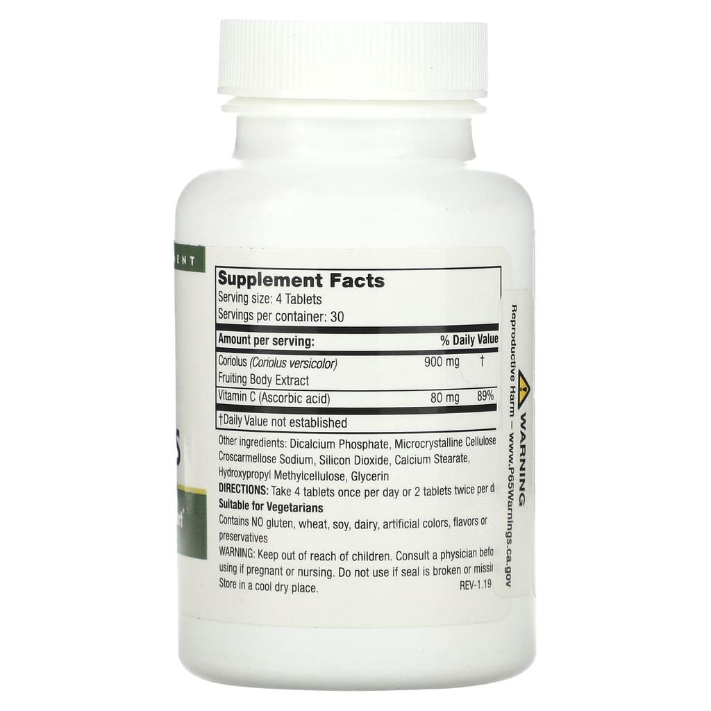 Super Coriolus, Veggie Tablets 120 Tablets