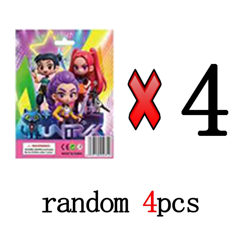 10pcs Kpop Demon Hunters Blind Box Action Figures Set Derpy Tiger Rumi Mira Zoey Sussy Collectible Dolls Figurines for Fans Gift