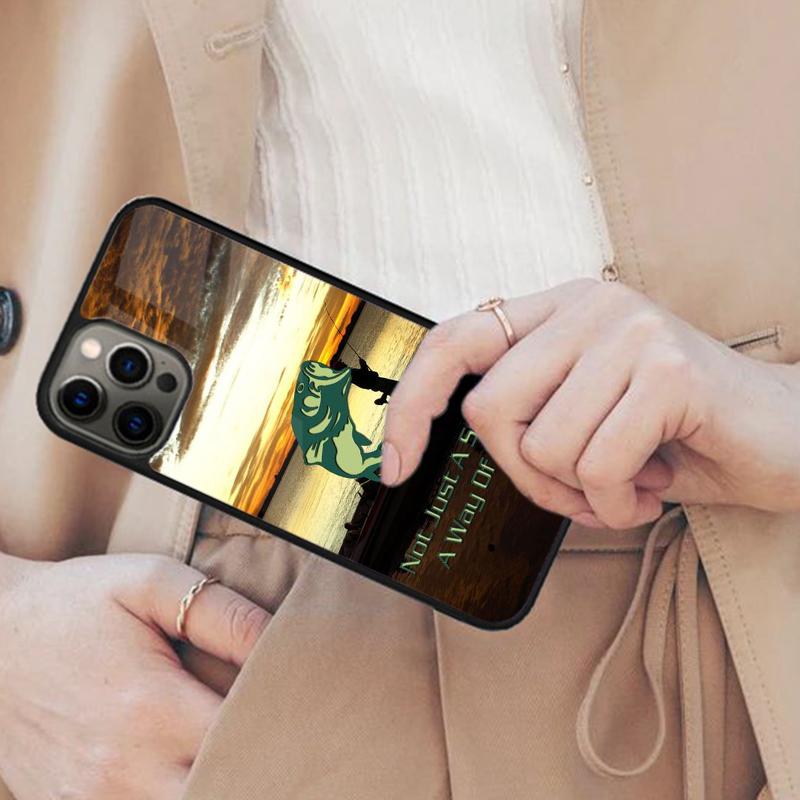 

Bass Fishing Magnetic Phone Case For APPLE iPhone 17 Air 16 14 13 12 Pro Max 15 Plus Wireless Charge With MagSafe Cover iPhone 14
