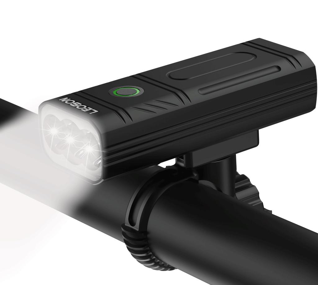 LEOSON Bicycle 1200 6400mAh Lighting Aluminum Alloy Ideal for Nighttime Road Bike Cross Bike Can Also Be Used As a Power Outage Earthquake Night PSE