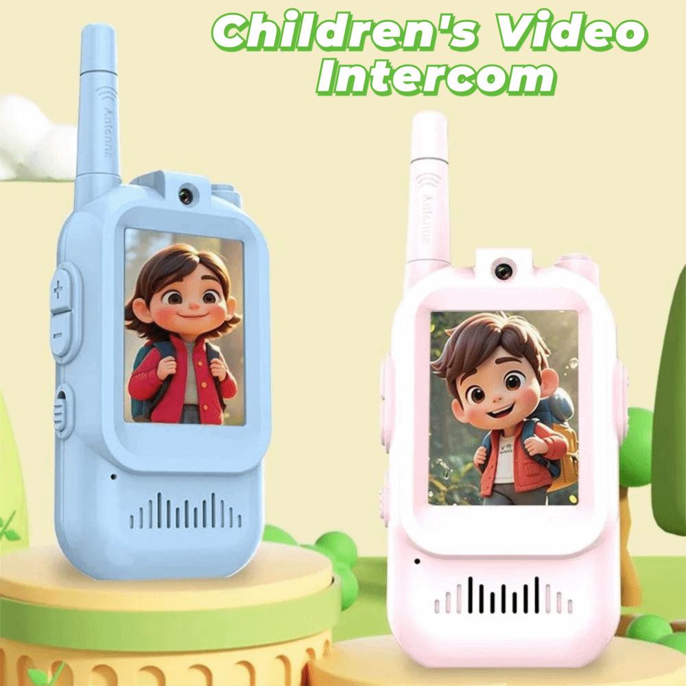 HD-Bildschirm Video-Walkie-Talkie 4 Stimmeffekte Drahtlose Gegensprechanlage Spielzeug Kinder-Gadgets
