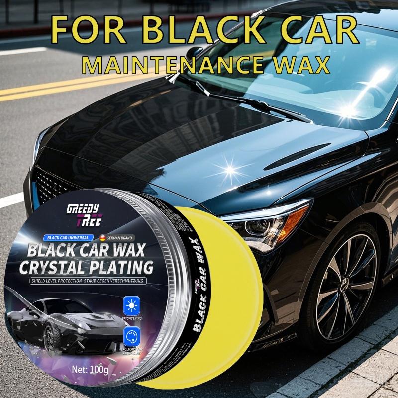 Black Automotive Wax - Polished, Waterproof, Protective Wax for Paint, Metal and Plastic Surfaces - Easy To Apply Liquid Wax