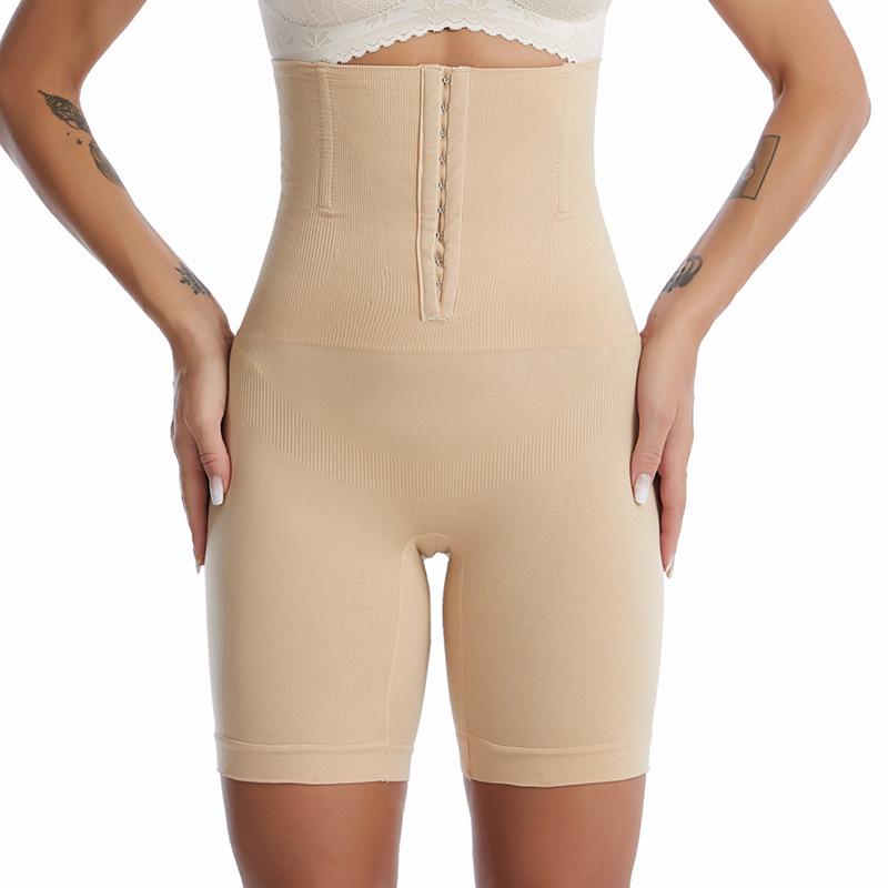 Pantaloni Modellanti Europei e Americani a Vita Alta con Controllo Pancia, Chiusura a Bottoni Regolabile e Sollevamento Glutei